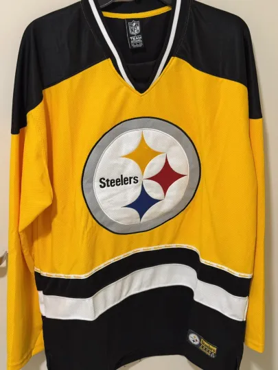 Discover Pittsburgh Steeler Men's Yellow Hockey Jersey