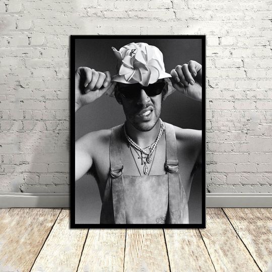 Bad Bunny Magazine Cover Poster - Premium Matte Vertical Poster - Fashion Wall Art