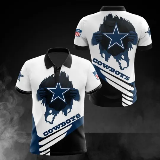 Discover Personalized Dallas Football Team Cowboyss 3D Polo Shirt Unisex Adults S-5XL