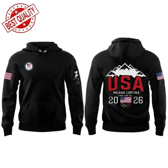 Discover NEW! USA 2026 Winter Olympic Milano Cortina One Team One Nation Hoodie S-3XL