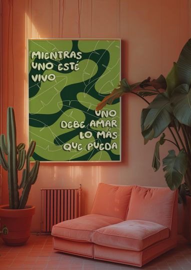 Bad Bunny Lyrics Print: Baile Inolvidable, Bold Typography, Conejo Malo Printable, Debi Tirar Ms Fotos