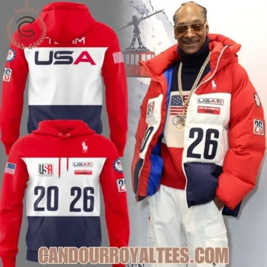 Team USA 2026 Milano Cortina 2026 Winter Olympicc All Over Print Hoodie