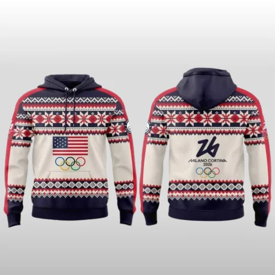 Team USA Milano Cortina 2026 Winter Olympic Games Hoodie Unisex
