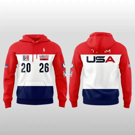 Discover Team USA 2026 Olympic Milano Cortina Hoodie Size XS-5XL