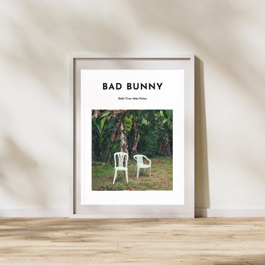 Discover Bad Bunny - DMTF Album Inspired Art Print | Bad Bunny Music Art Poster