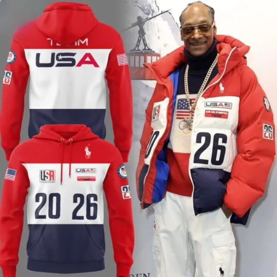 Team USA Snoop Dog 2026 Winter Olympic Milano Cortina Hoodie