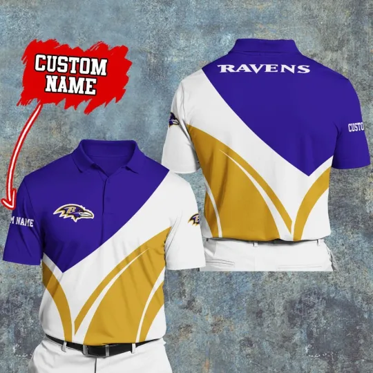 Discover Baltimore Football Team Ravenss 3D Polo Shirt Unisex Adults S-5XL
