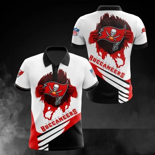 Discover Tampa Bay Football Team Buccaneerss 3D Polo Shirt Unisex Adults