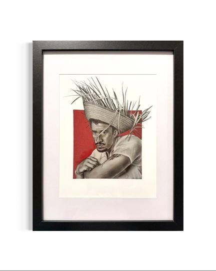 Discover Bad Bunny Inspired Art Print | Latin Urban Portrait Wall Art | Music Fan Decor | Red Minimalist Poster