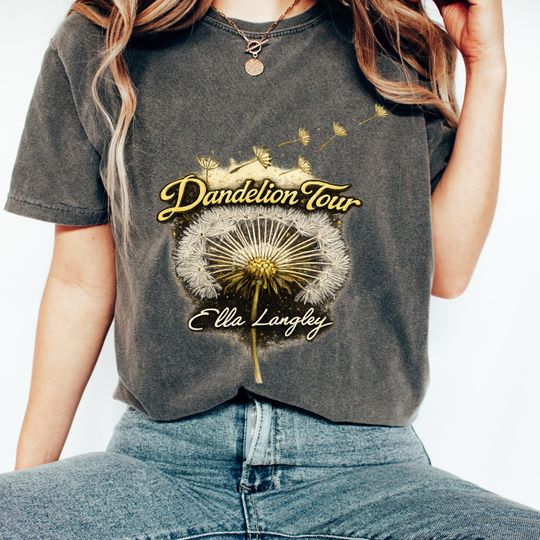 Discover Langley Dandelion Tour Shirt, Country Concert Tee, 2026  Music Graphic T-Shirt, Concert Shirt
