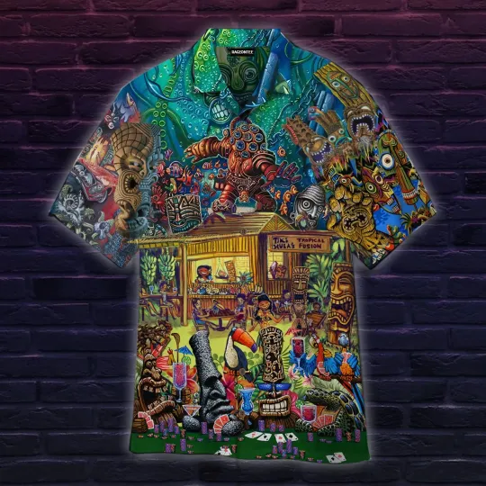 Discover Tiki Lounge Hawaiian Shirt
