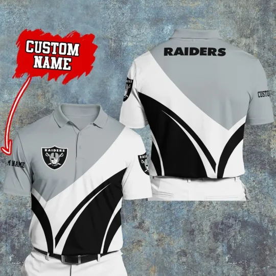 Discover Personalized Las Vegas Football Team Raiderss 3D Polo Shirt Unisex Adults S-5XL