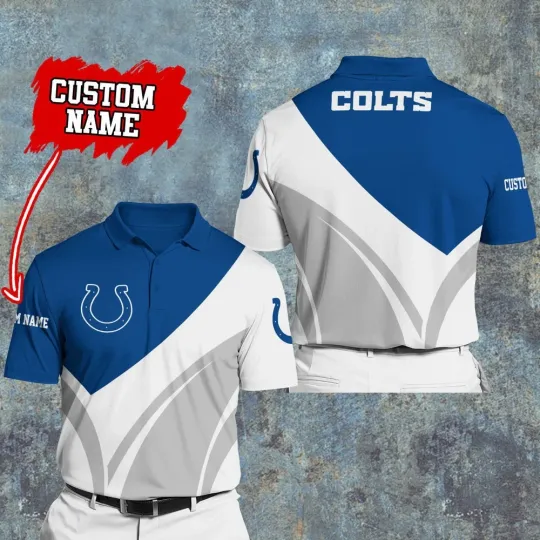 Personalized Indianapolis Football Team Coltss 3D Polo Shirt Unisex Adults S-5XL