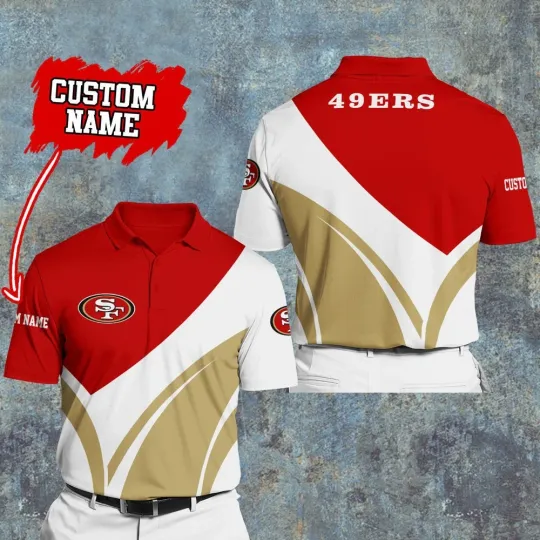 Discover Personalized San Francisco Football Team 49erss 3D Polo Shirt Unisex AdultsS-5XL