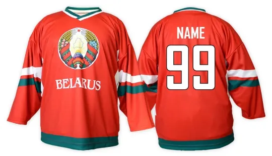 Discover Belarus Men's Ice Hockey Jersey 2011 Custom Name & Number