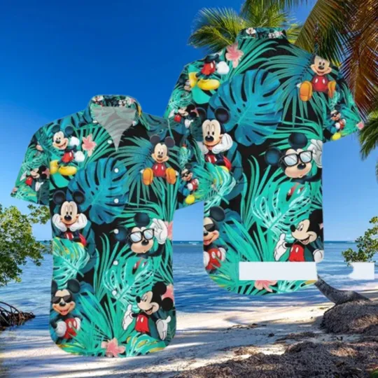 Discover Mickey Mouse Tropical Hawaiian Shirt