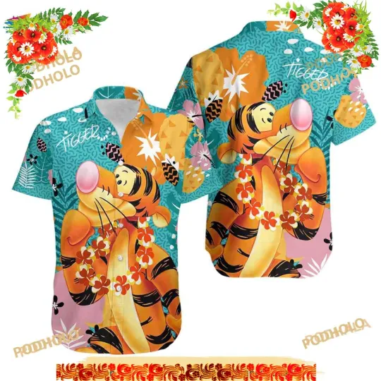 Discover Tigger 3D Funny Disney Hawaiian Shirt