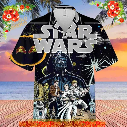 Discover Summer Aloha Darth Vader Funny Hawaiian Shirts Beach Gift For Star Wars Fans