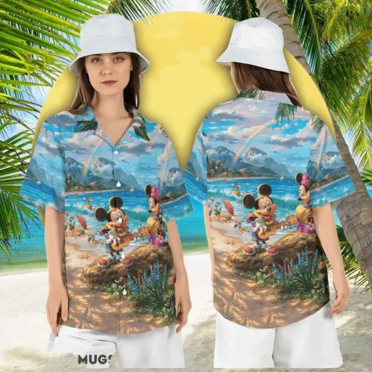 Discover Mickey and Friends Vacation Hawaiian Shirt Disney Summer Tropical Shirt