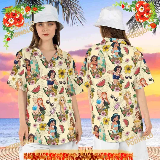 Discover Princess Tropical Funny Hawaiian Shirt, Disneyworld Summer Fruit