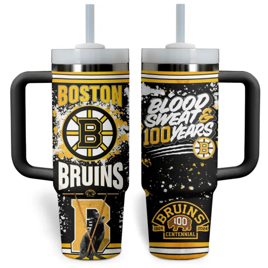 Discover Beantown Hockey Team Colors Travel Tumbler 40oz 30oz 20oz With Handle