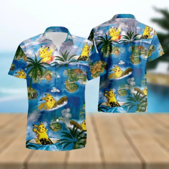 Discover Pika Surfing Aloha Hawaiian Shirt