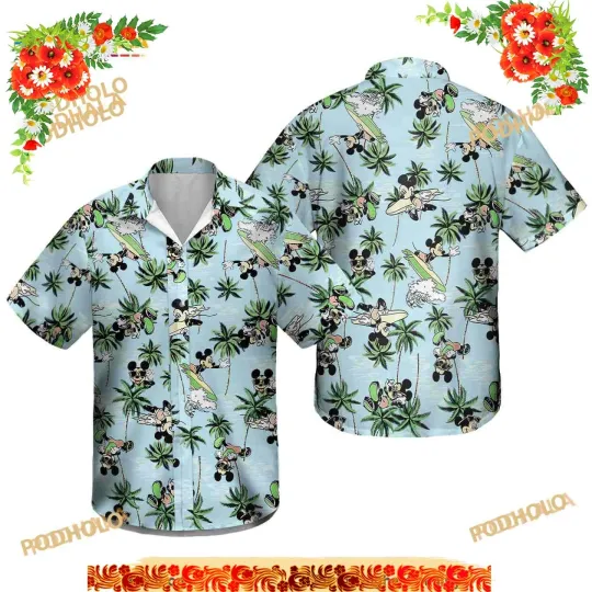 Discover Disney Mickey Mouse Toddler Boys Hawaiian Shirt