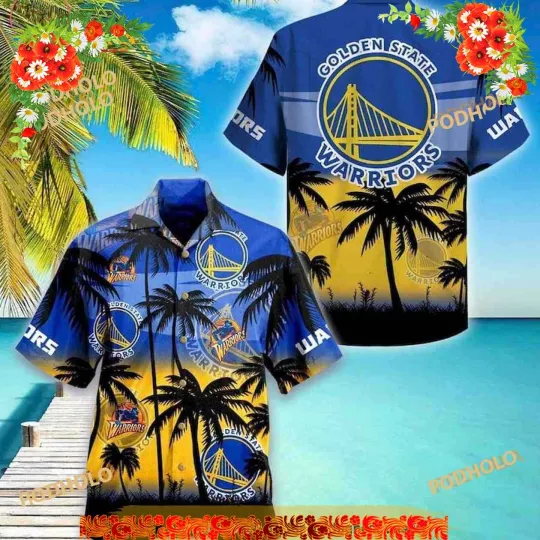 Discover Golden State Warrior Hawaiian Shirt Gift For Beach Lovers