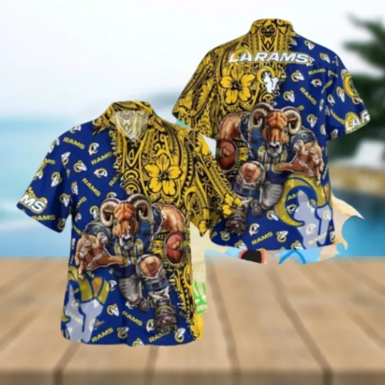 Discover LA Rams Tropical Hawaiian Shirt For Men And Women