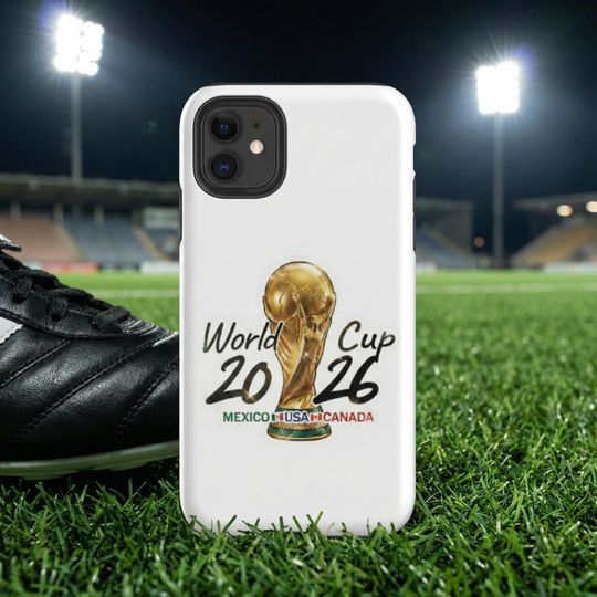 World Cup 2026 Phone Case | Mexico USA Canada Soccer Fan Gift | Tough iPhone Cover for 15, 14, 13, 12, 11 | Football Souvenir