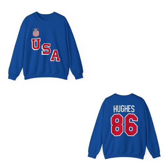 USA Hockey Jack Hughes #86 Crewneck Unisex Sweatshirt, Gift For Fan