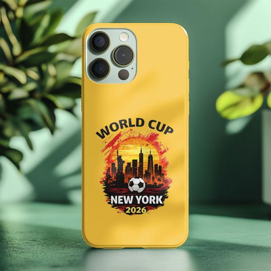 World Cup 2026 New York Phone Case, Soccer Fan iPhone Case, NYC World Cup Design, Football 2026 Case, USA Soccer Gift