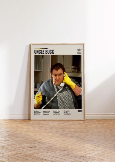 Discover Uncle Buck,John Hughes,Minimalist Movie Poster, Retro Movie Poster, Mid century modern, Vintage Retro Art Print,Best Movies,A3 Poster