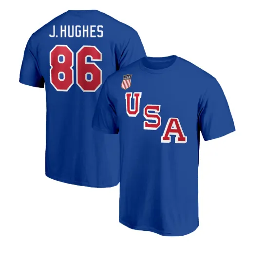 USA Hockey Team 2026 Jack Hughes #86 T Shirt
