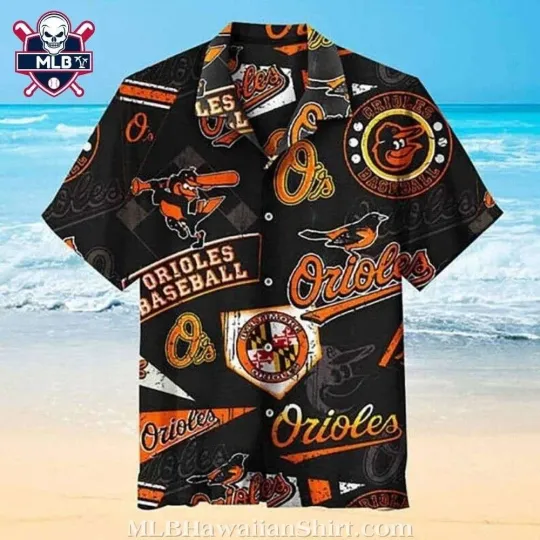 Discover Baltimore Baseball Team Orioless Classic Black Game Day Hawaiian Shirt