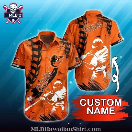 Discover Baltimore Baseball Team Orioless Baseball Action Customizable Hawaiian Shirt
