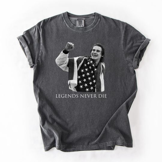 Discover Jack Hughes USA Hockey Gold Medal Vintage Black Shirt