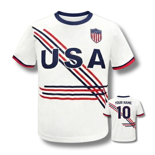 Discover Custom USA Soccer Jersey Shirt, Personalized Name Number Tee
