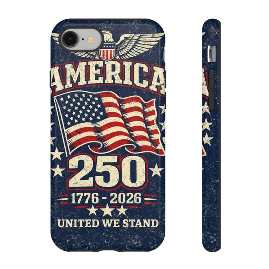 Discover America 250 Phone Case | 1776 to 2026 Patriotic USA 250th Anniversary Case