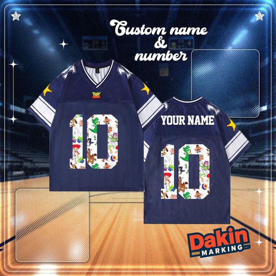 Discover Custom Football Jersey Personalized Name & Number, Unisex Sports Shirt, Game Day Team Jersey, Kids and Adult Sizes