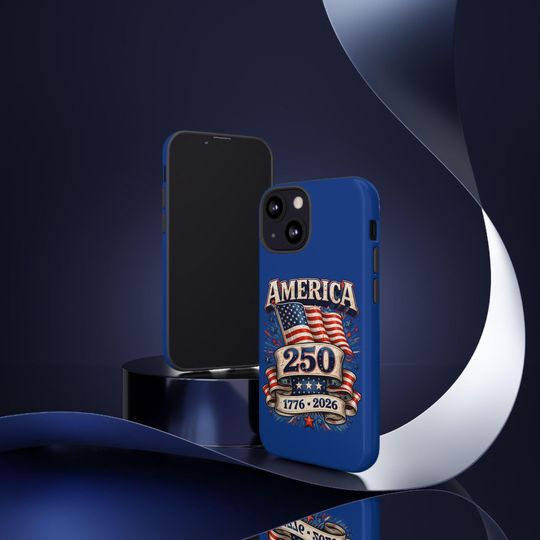 Discover America 250 Phone Case | 1776 to 2026 Patriotic USA 250th Anniversary Hard Case