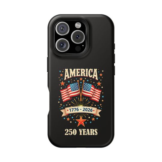 Discover MagSafe Compatible iPhone Magnetic Impact-Resistant Phone Case 1776-2026 250 Years