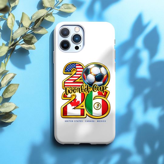 Discover Soccer 2026 Phone Case USA Canada Mexico Fan Design iPhone Samsung
