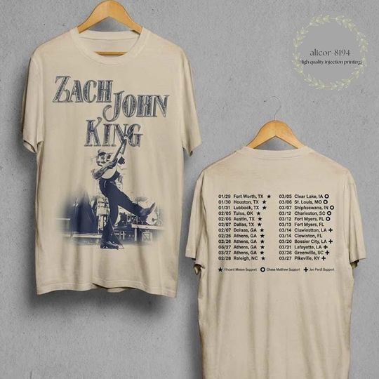 Discover Zach John King Spring Shows North American 2026 Two Sided T-Shirt/Hoodie