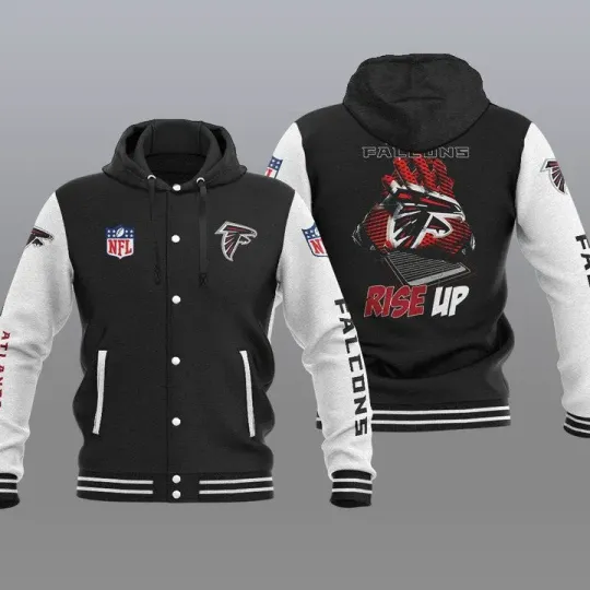Atlanta Falcons Hooded Baseball Jacket