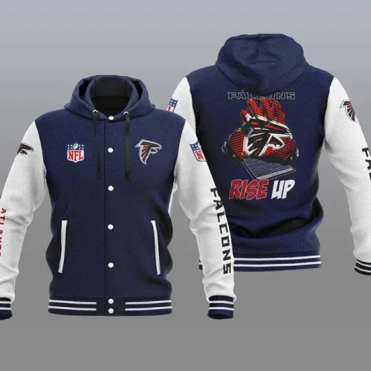 Atlanta Falcons Hooded Baseball Jacket