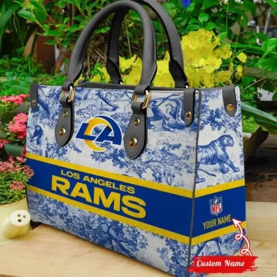 Los Angeles Rams Personalized Leather Bag
