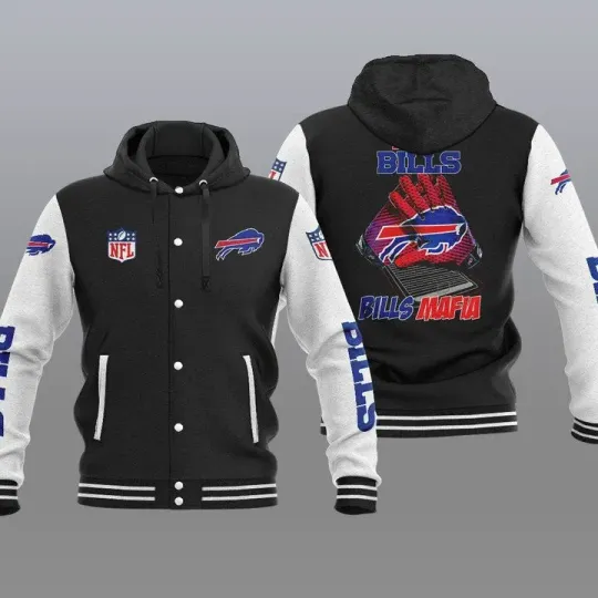 Buffalo Bills Hooded Baseball Jacket