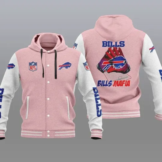 Buffalo Bills Hooded Baseball Jacket