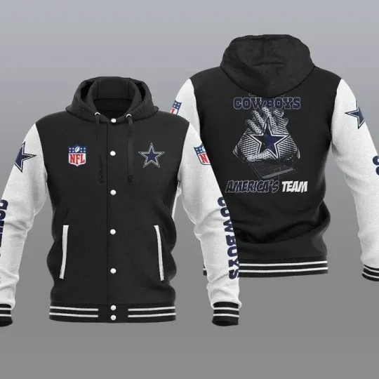 Dallas Cowboys Hooded Baseball Jacket